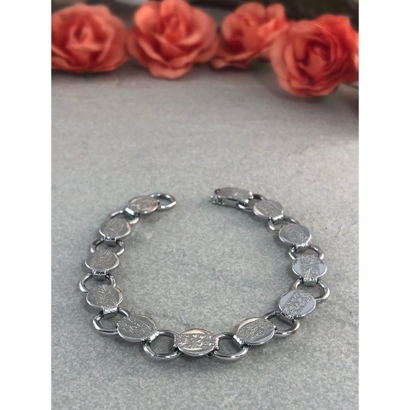 Vintage silver tone SARAH COVENTRY bracelet - Picture 1 of 3